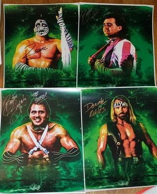 BRUTUS BEEFCAKE signed 11x14 poster lot -Icons convention exclusive-