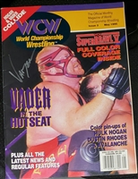 VADER signed vintage WCW magazine