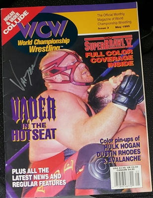VADER signed vintage WCW magazine