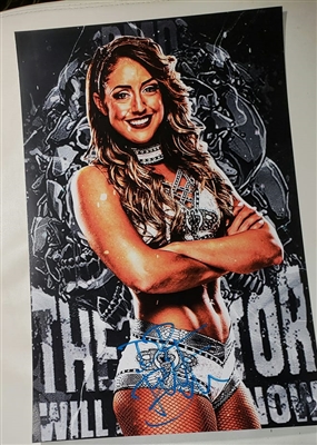 BRITT BAKER signed 11x17 poster