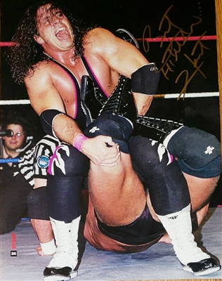 BRET HART signed poster