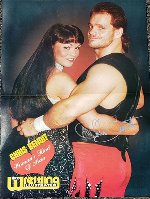 CHRIS BENOIT signed pwi centerfold