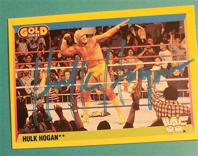 HULK HOGAN signed card