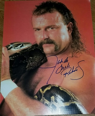 JAKE THE SNAKE ROBERTS signed poster!!