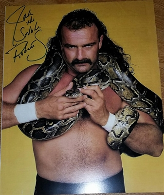 JAKE THE SNAKE ROBERTS signed poster!!