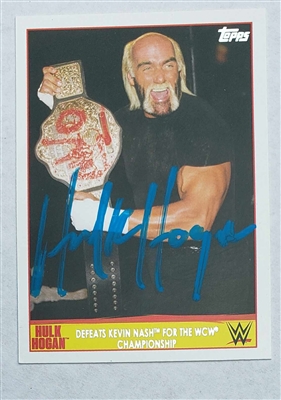 HULK HOGAN signed card