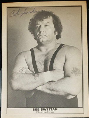 BOB SWEETAN signed PWI wrestling album #5 pinup