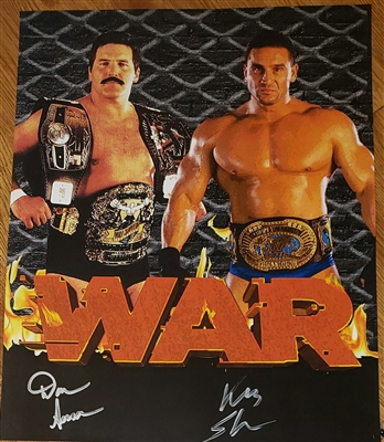 KEN SHAMROCK & DAN SEVERN signed poster