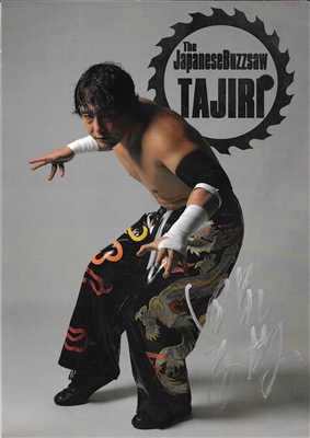 TAJIRI signed photo