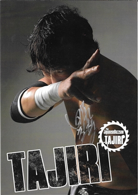 TAJIRI signed photo