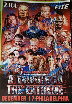 TRIBUTE TO THE EXTREME signed event poster!