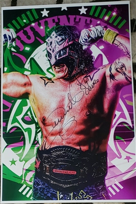TRIBUTE TO THE EXTREME "EXCLUSIVE" signed JUVENTUD GUERRERA poster!