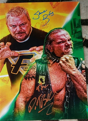 TRIBUTE TO THE EXTREME "EXCLUSIVE" signed SHANE DOUGLAS & GARY WOLF poster!