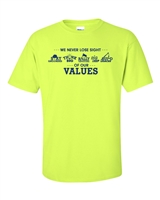 Hi-Vis Short-Sleeve Values Tee - Safety Green