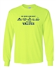 Hi-Vis Long-Sleeve Values Tee - Safety Green