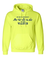 Hi-Vis Hooded Values Sweatshirt - Safety Green