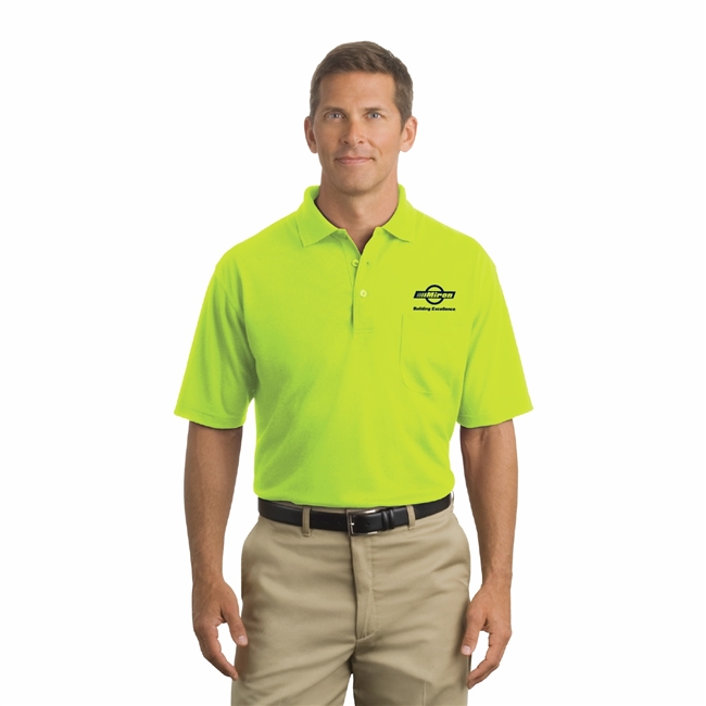 Hi-Vis Short-Sleeve Polo - Safety Green