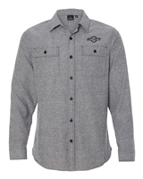 Burnside Solid Long Sleeve Flannel Shirt