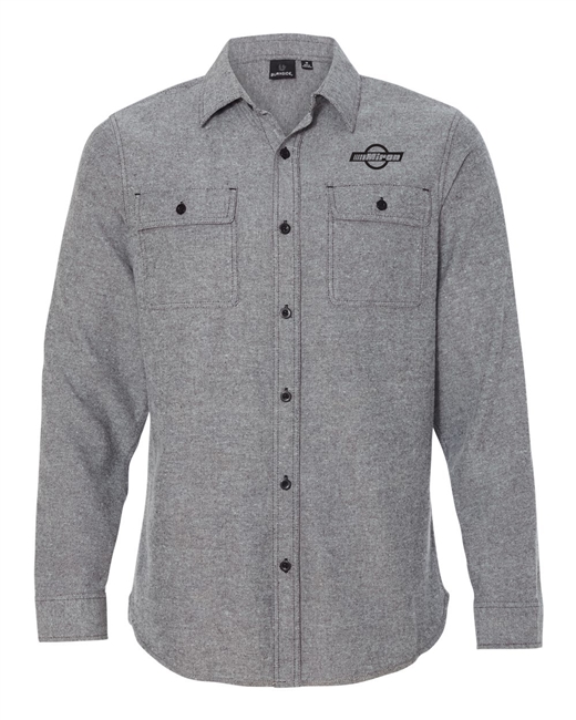 Burnside Solid Long Sleeve Flannel Shirt