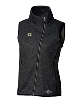 Ladies Mainsail Sweater Knit Asymetrical Zip Vest