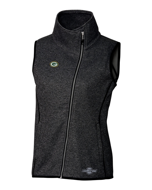 Ladies Mainsail Sweater Knit Asymetrical Zip Vest