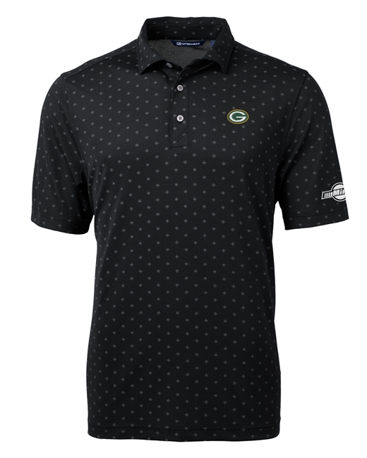 Mens Virtue Eco Pique Tile Print Polo