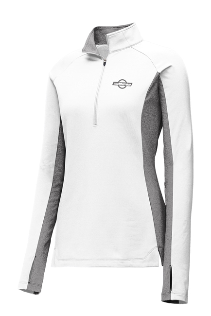 Ladies Sport-Tek Sport-Wick  Stretch 1/4-Zip Pullover