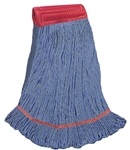 LARGE   BLUE   Blend LOOPED-END Wet Mop--5" BAND