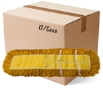 BULK CASE (12/Cs)  -  5" x 36" YELLOW CLOSED LOOP Launderable DUST MOP