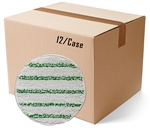 BULK CASE (12/Cs) - 15" LOW-PROFILE Rayon Blend Carpet Bonnet w/Green Scrub Strips