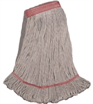 LARGE COTTON Blend LOOPED-END Wet Mop--1 1/4" BAND
