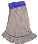 X-LARGE COTTON Blend LOOPED-END Wet Mop--5" BAND