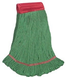 LARGE   GREEN   Blend LOOPED-END Wet Mop--5" BAND