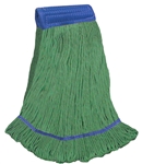 X-LARGE  GREEN   Blend LOOPED-END Wet Mop--5" BAND