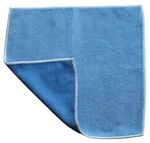 DOZEN   12" X 12"   BLUE   Microfiber COMBINATION Scrubber Cloths
