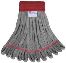 EACH LARGE GRAY MICROFIBER Rough Floor LOOPED-END Wet Mop--5" BAND