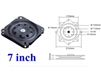 176 lbs Capacity 7"  swivel Lazy Susan Bearing 0.866" Thick Turntable Bearings