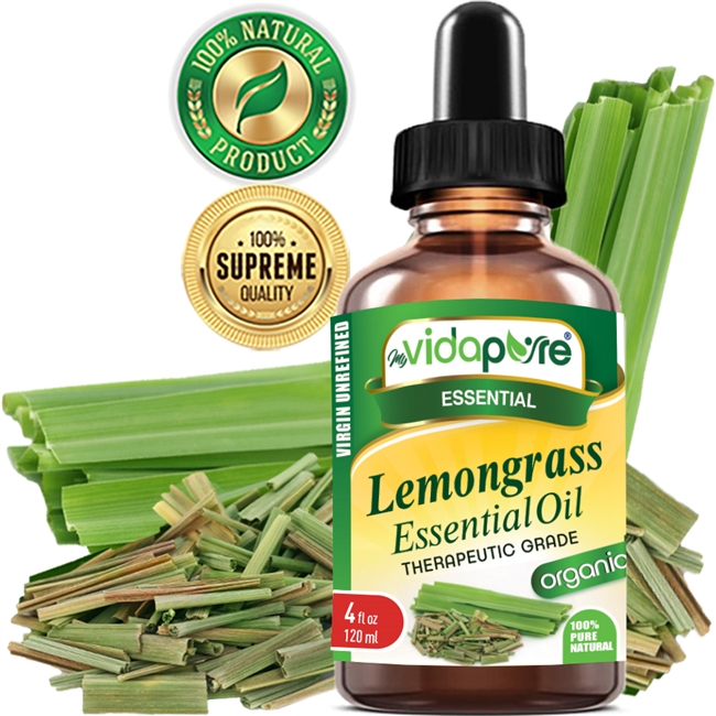 Lemongrass Essential Oil Organic myVidaPure