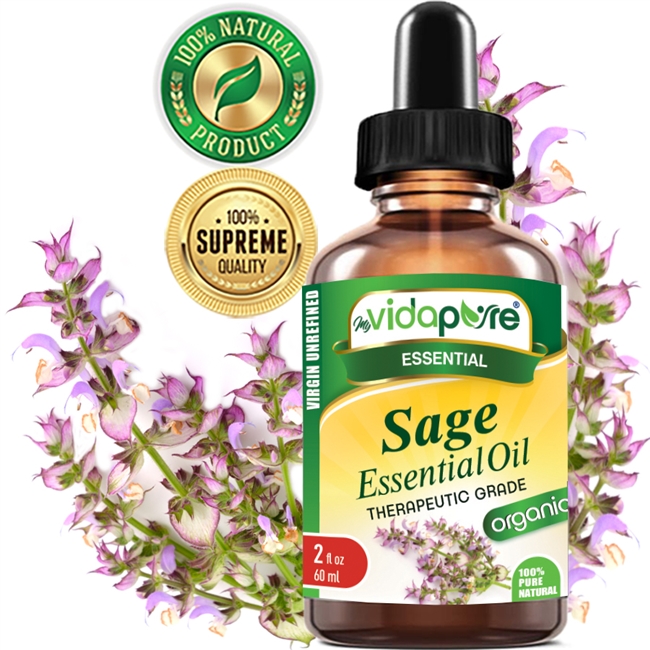 Sage Essential Oil Organic myVidaPure