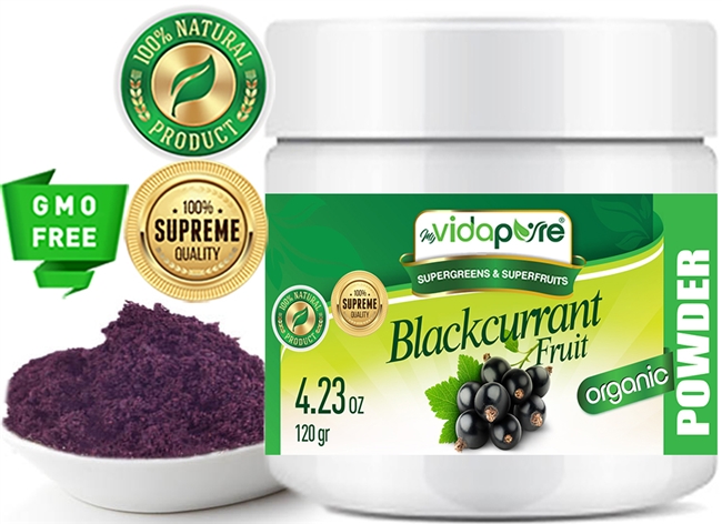 Black Currant Fruit Powder Organic myVidaPure