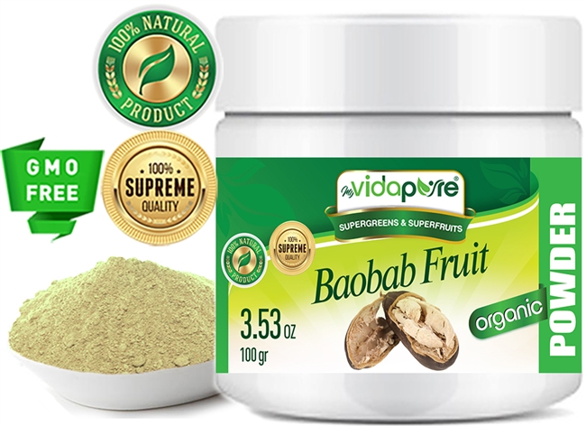 Baobab Fruit Powder Organic myvidapure