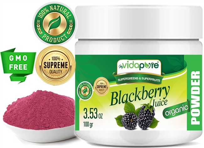 Blackberry Juice Powder Organic myvidapure