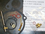 International Farmall Super H M carburetor kit w/ shaft