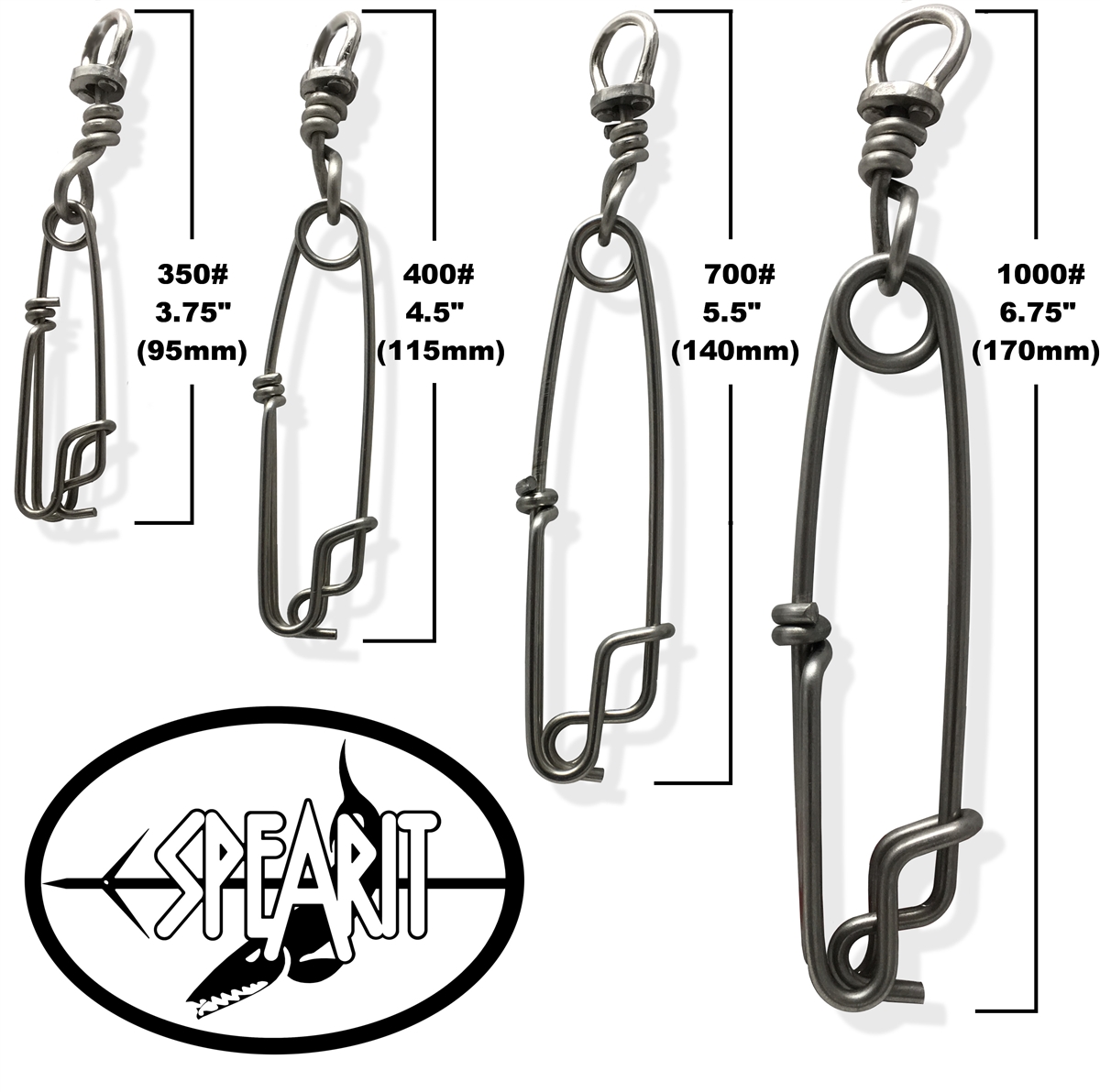 Spearit Stainless Steel Float Line Clip aka branch hanger, tuna clip