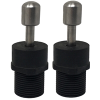 (2) Threaded Euro Style Pro Adapters Speargun Band Terminals