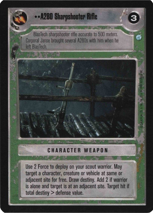 Star Wars CCG (SWCCG) A280 Sharpshooter Rifle