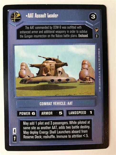 Star Wars CCG (SWCCG) AAT Assault Leader