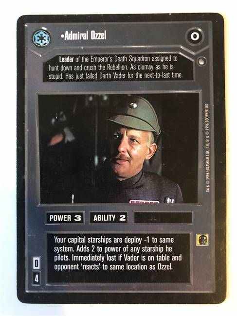 Star Wars CCG (SWCCG) Admiral Ozzel