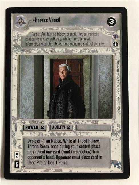 Star Wars CCG (SWCCG) Horace Vancil