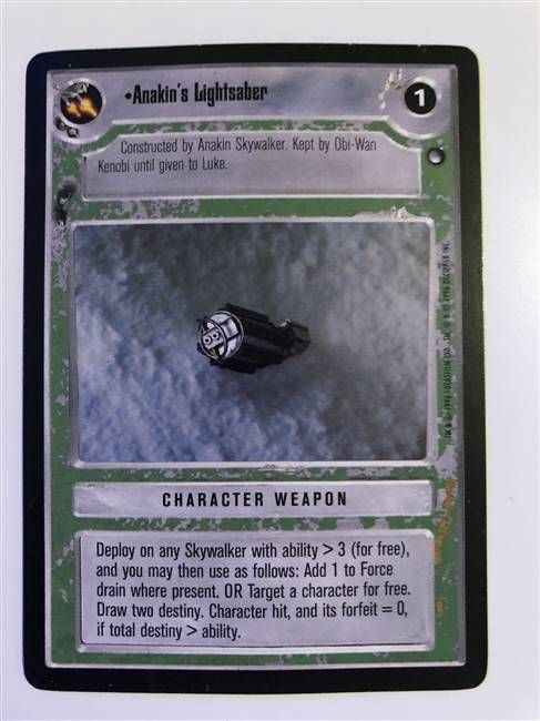 Star Wars CCG (SWCCG) Anakin's Lightsaber